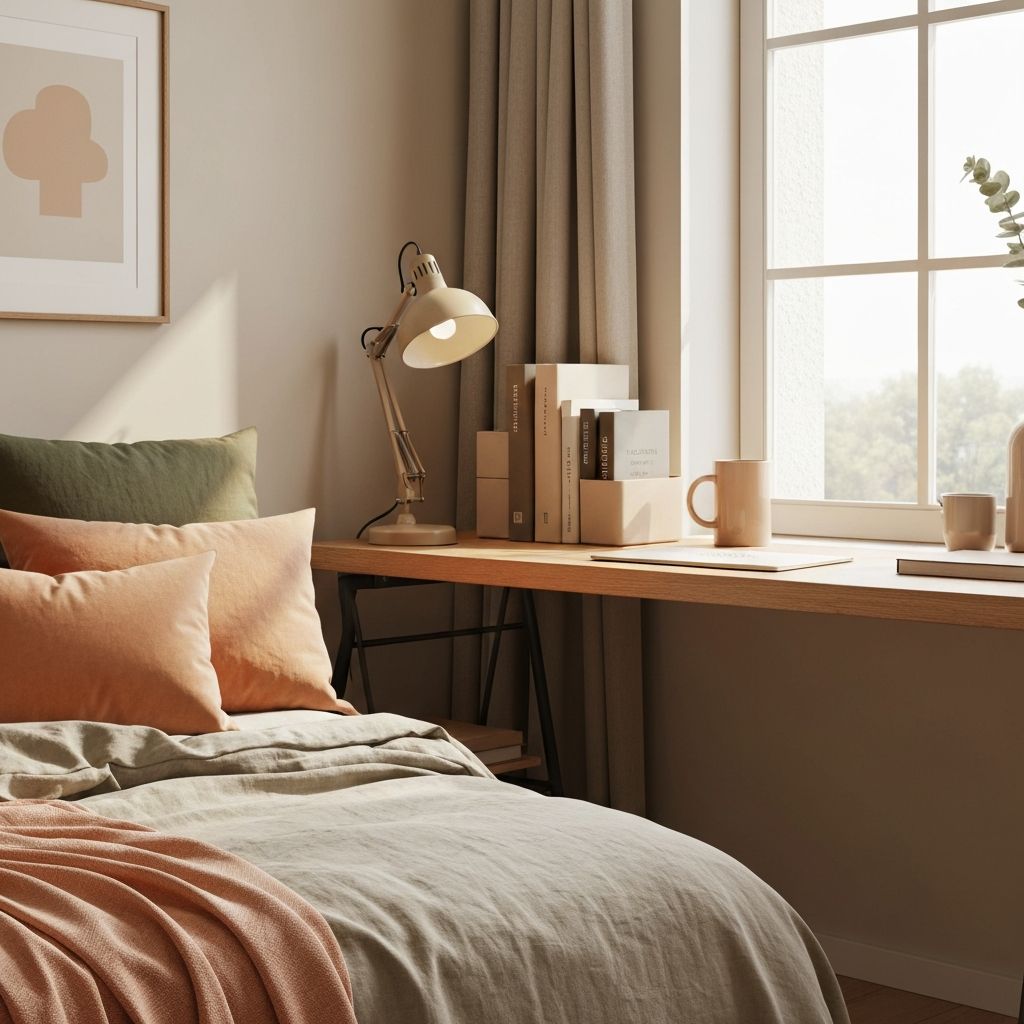 Calm bedroom scene showing consistency and routine renewal